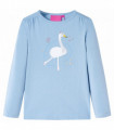 Kids' T-shirt with Long Sleeves Light Blue 140