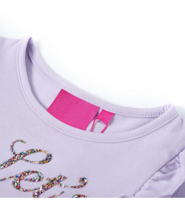 Kids' T-shirt with Long Sleeves Light Lilac 128