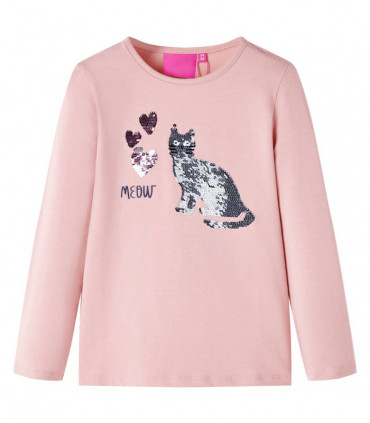 Kids' T-shirt with Long Sleeves Light Pink 104