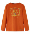 Kids' T-shirt with Long Sleeves Light Rust 104