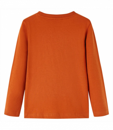 Kids' T-shirt with Long Sleeves Light Rust 104