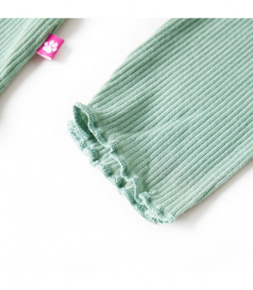 Kids' T-shirt with Long Sleeves Mock Turtleneck Dark Mint 128