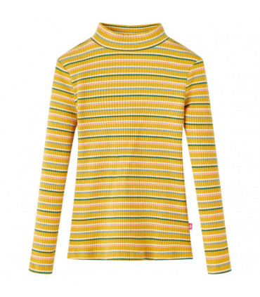 Kids' T-shirt with Long Sleeves Mock Turtleneck Ochre 116