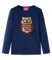 Kids' T-shirt with Long Sleeves Navy 104