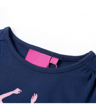 Kids' T-shirt with Long Sleeves Navy 92