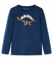 Kids' T-shirt with Long Sleeves Navy Blue 104