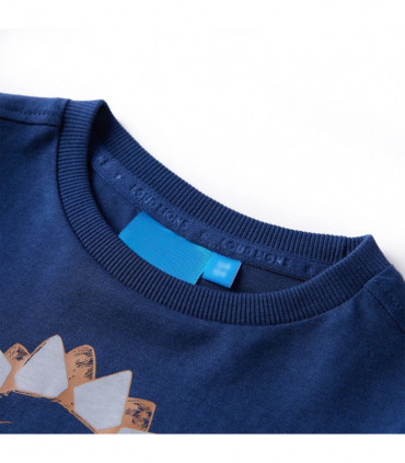 Kids' T-shirt with Long Sleeves Navy Blue 104
