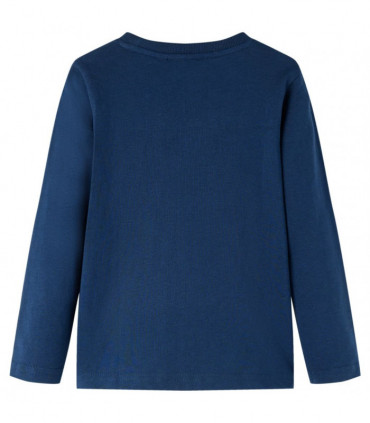 Kids' T-shirt with Long Sleeves Navy Blue 104