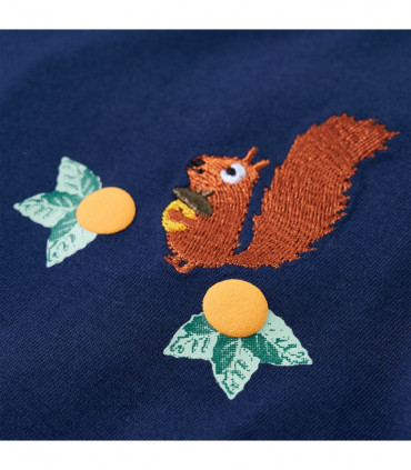 Kids' T-shirt with Long Sleeves Navy Blue 104