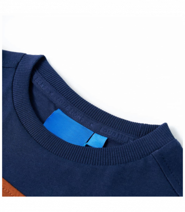Kids' T-shirt with Long Sleeves Navy Blue 104