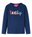 Kids' T-shirt with Long Sleeves Navy Blue 116