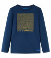 Kids' T-shirt with Long Sleeves Navy Blue 116