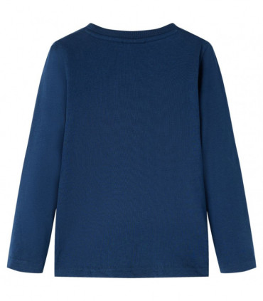 Kids' T-shirt with Long Sleeves Navy Blue 116