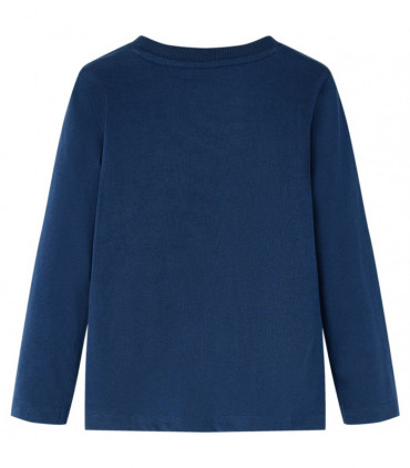 Kids' T-shirt with Long Sleeves Navy Blue 116