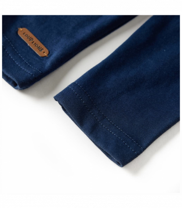 Kids' T-shirt with Long Sleeves Navy Blue 128