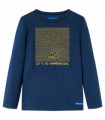 Kids' T-shirt with Long Sleeves Navy Blue 92