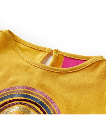Kids' T-shirt with Long Sleeves Ochre 92