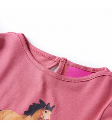 Kids' T-shirt with Long Sleeves Old Pink 116