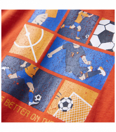Kids' T-shirt with Long Sleeves Orange 116