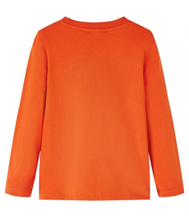 Kids' T-shirt with Long Sleeves Orange 128