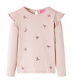 Kids' T-shirt with Long Sleeves Pink 116