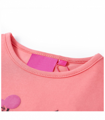 Kids' T-shirt with Long Sleeves Pink 128