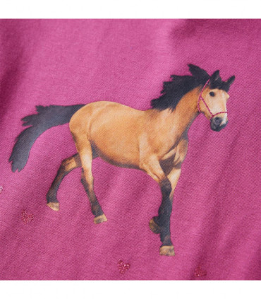 Kids' T-shirt with Long Sleeves Raspberry 104