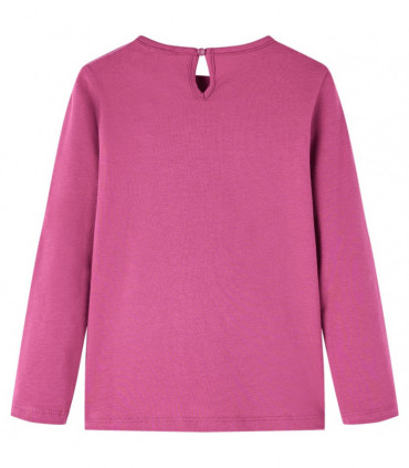 Kids' T-shirt with Long Sleeves Raspberry 92