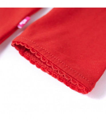 Kids' T-shirt with Long Sleeves Red 104