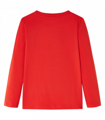 Kids' T-shirt with Long Sleeves Red 128