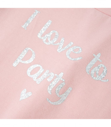 Kids' T-shirt with Ruffle Sleeves Light Pink 104