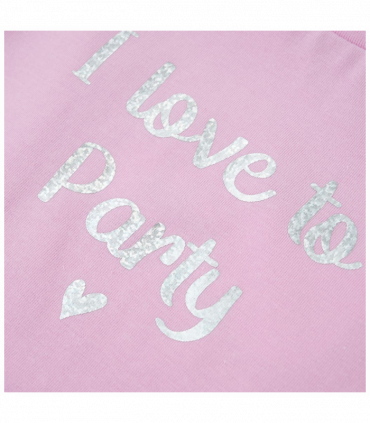 Kids' T-shirt with Ruffle Sleeves Lila 116