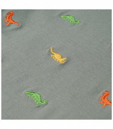 Kids' T-shirt with Short Sleeves Khaki 128