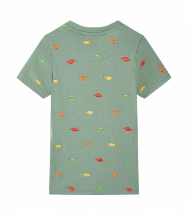 Kids' T-shirt with Short Sleeves Khaki 140