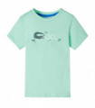 Kids' T-shirt with Short Sleeves Light Green 116