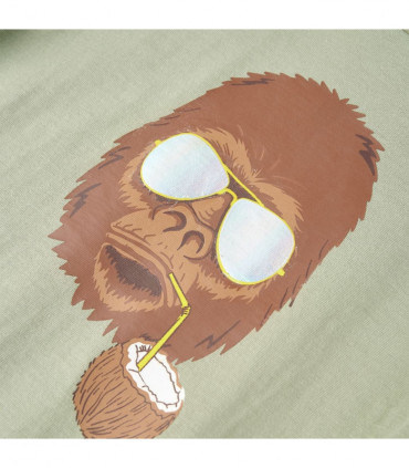 Kids' T-shirt with Short Sleeves Light Khaki 140