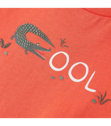 Kids' T-shirt with Short Sleeves Light Red 128