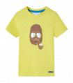 Kids' T-shirt with Short Sleeves Yellow 92