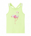 Kids' Tank Top Neon Yellow 128