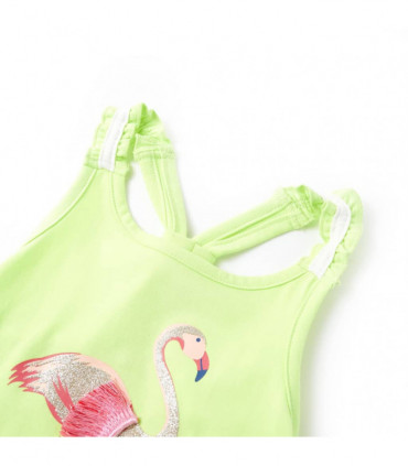 Kids' Tank Top Neon Yellow 128