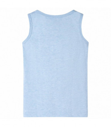 Kids' Tank Top Soft Blue Melange 104