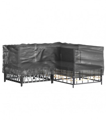vidaXL L-Shaped Garden Furniture Cover 12 Eyelets 185x185x70 cm