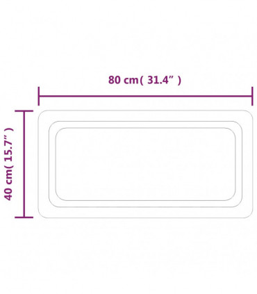 LED Bathroom Mirror 80x40 cm