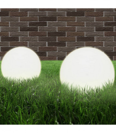 LED Bowl Lamps 4 pcs Spherical 30 cm PMMA