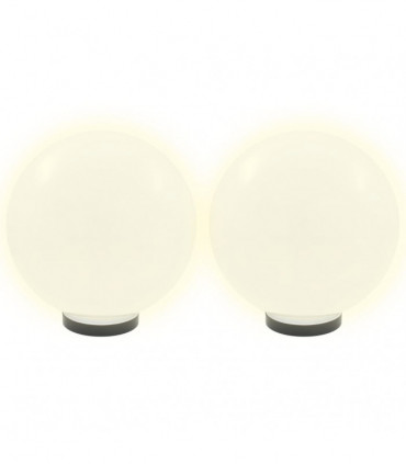 LED Bowl Lamps 4 pcs Spherical 30 cm PMMA