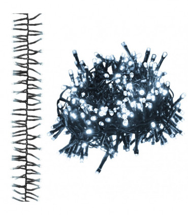 LED Cluster String with 400 LEDs Cold White 7.4 m PVC