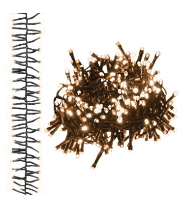 LED Cluster String with 400 LEDs Warm White 7.4 m PVC