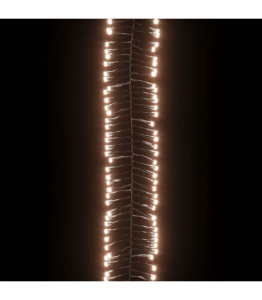 LED Cluster String with 400 LEDs Warm White 7.4 m PVC