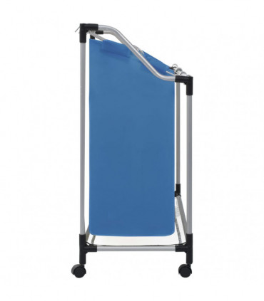 Laundry Sorter with 3 Bags Blue Steel