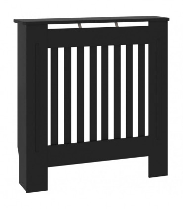 MDF Radiator Cover Black 78 cm